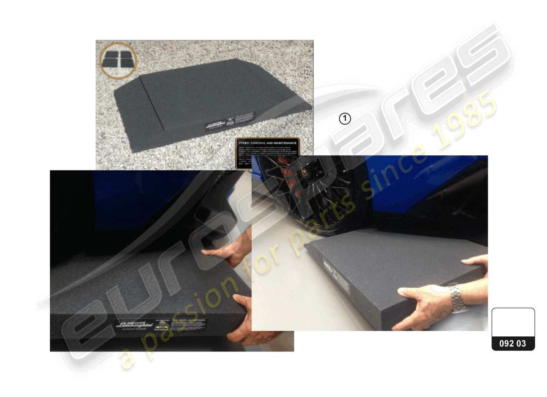 lamborghini accessories (aventador ultimae roadster) impact cushion ersatzteildiagramm