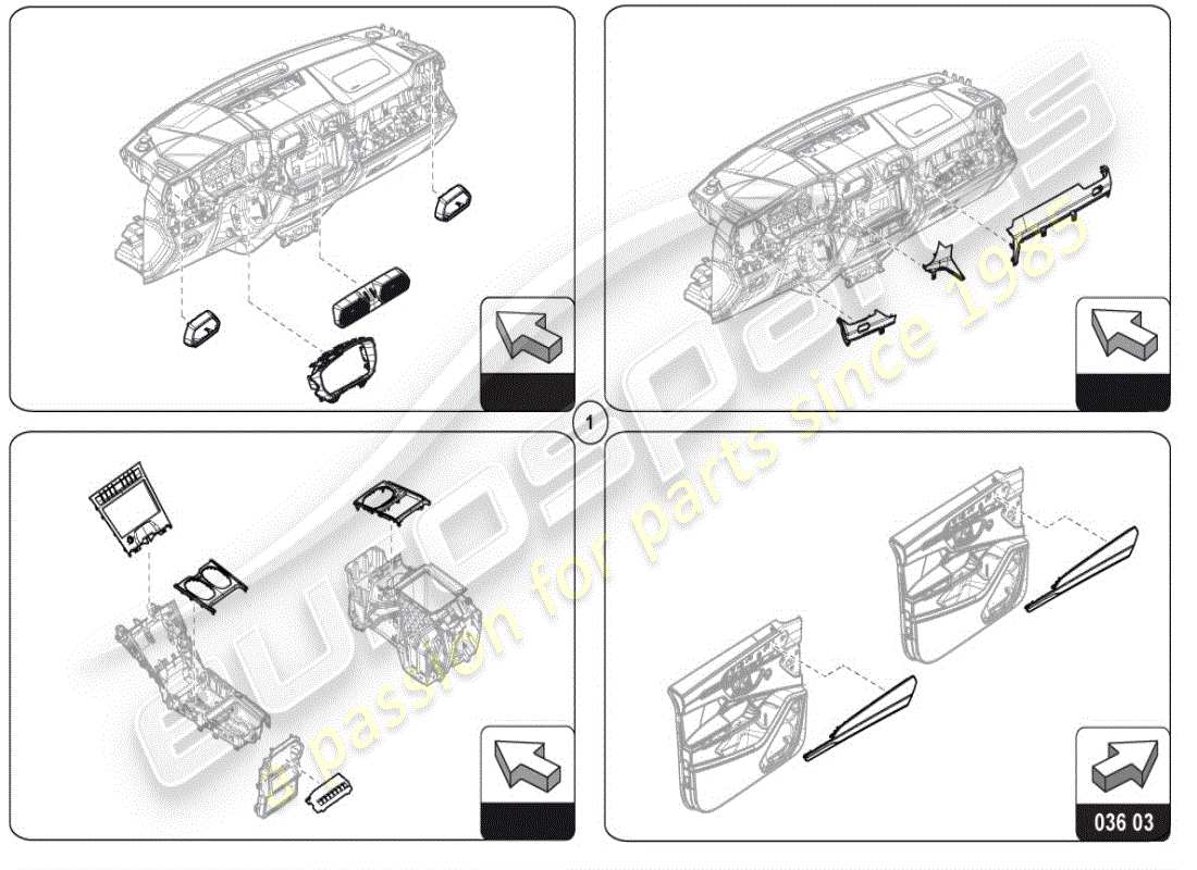 lamborghini urus performante (accessories) formteile-ersatzteildiagramm