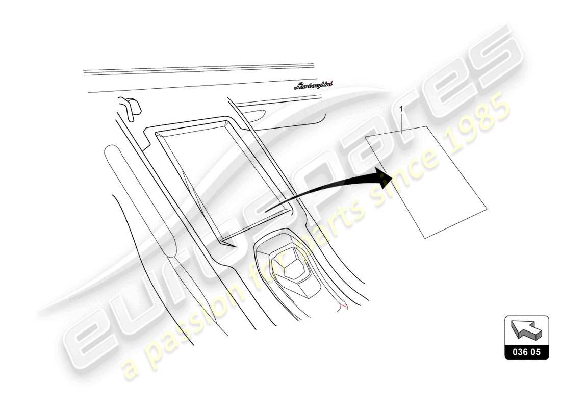 lamborghini accessories (sto) aufprallschutz teilediagramm