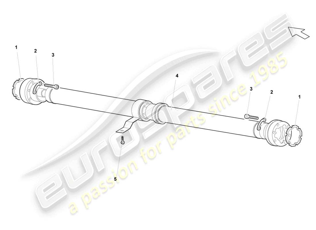 lamborghini lp570-4 sl (2014) kardanwelle ersatzteildiagramm