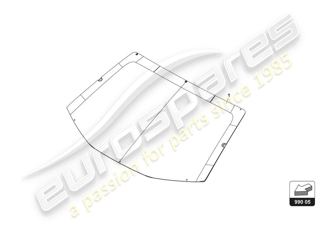 lamborghini 2018 (gt3 evo) warm windscreen ersatzteildiagramm