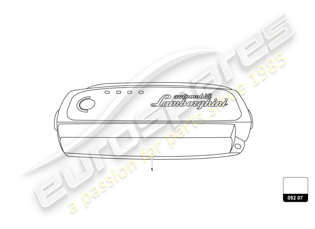 lamborghini huracan tecnica (accessories) batterie-ladegerät teilediagramm