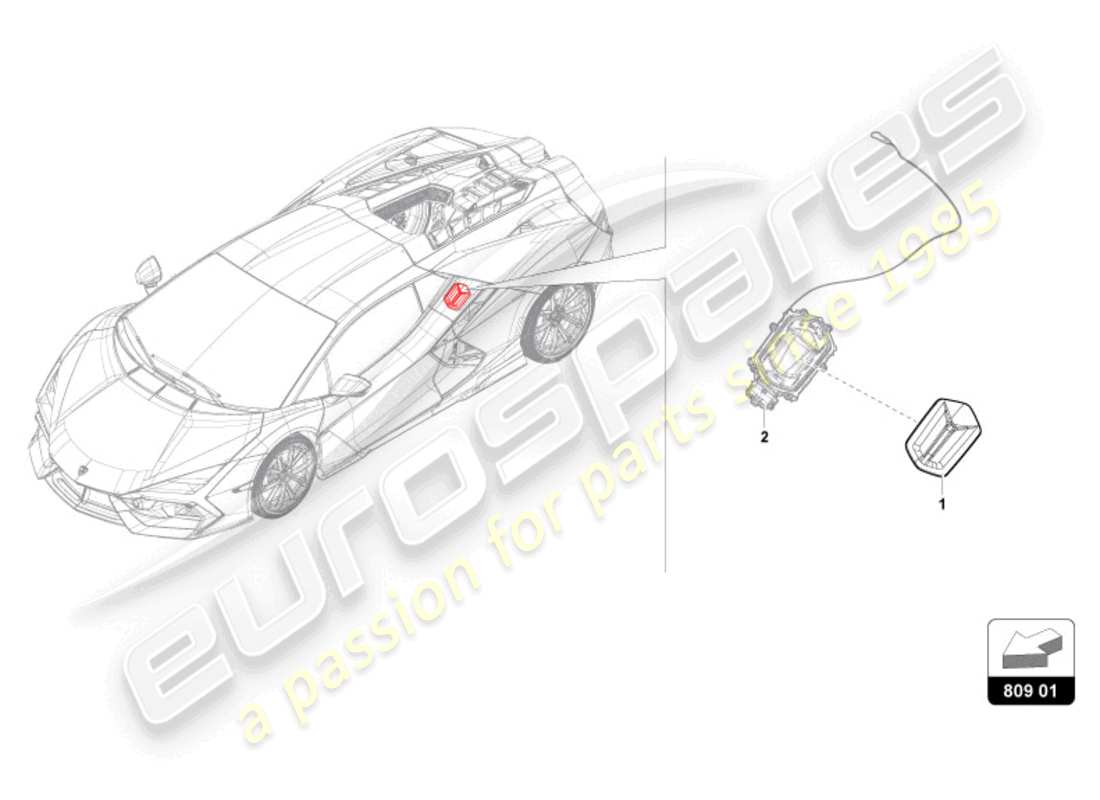 lamborghini revuelto coupe (2024) tankklappe - ersatzteildiagramm