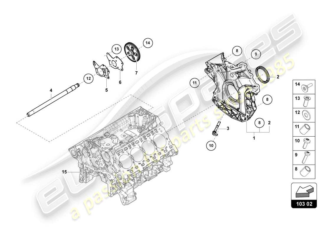 lamborghini urus (2020) ölwannen-ersatzteildiagramm