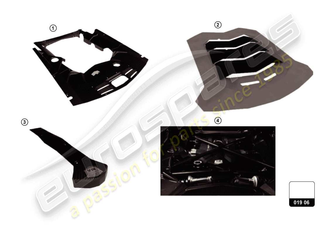lamborghini aventador ultimae (accessories) abdeckungen ersatzteildiagramm