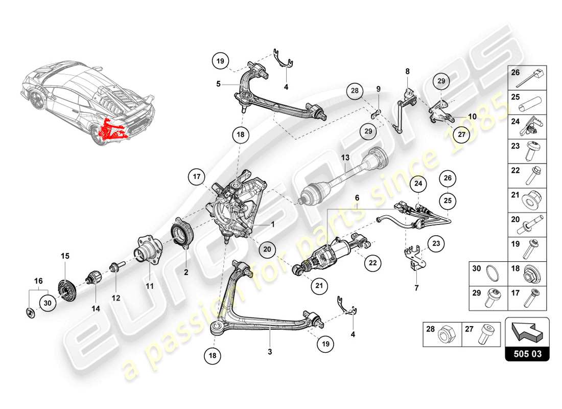 lamborghini 2021 (sto) guide teilediagramm