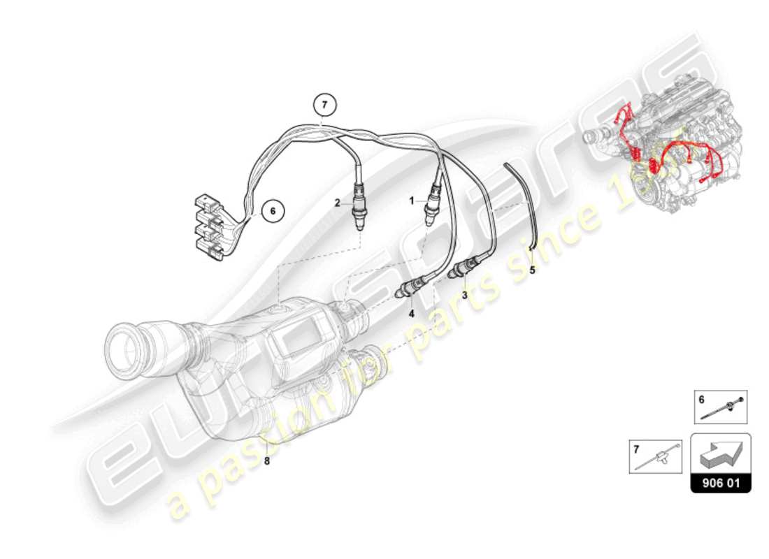 lamborghini revuelto coupe (2024) lambdasonde teilediagramm