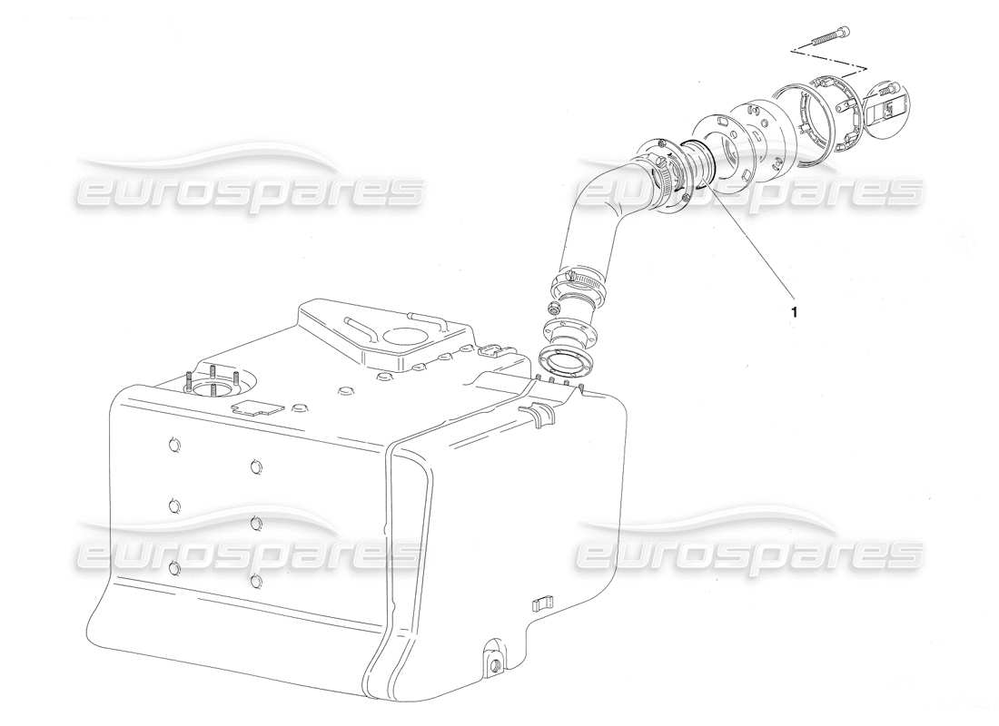 lamborghini diablo sv (1997) kraftstoffsystem (gültig für saudi-arabien – märz 1997) teilediagramm