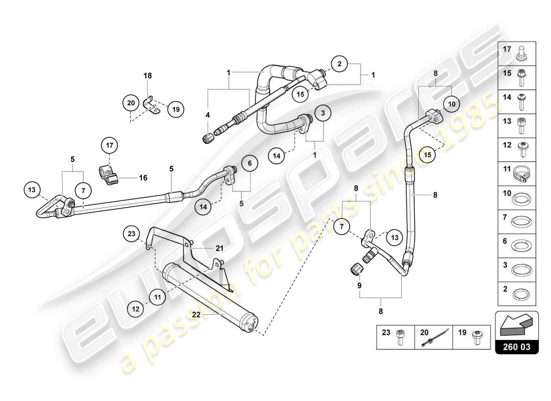 lamborghini countach lpi 800-4 (2022) air-teilediagramm