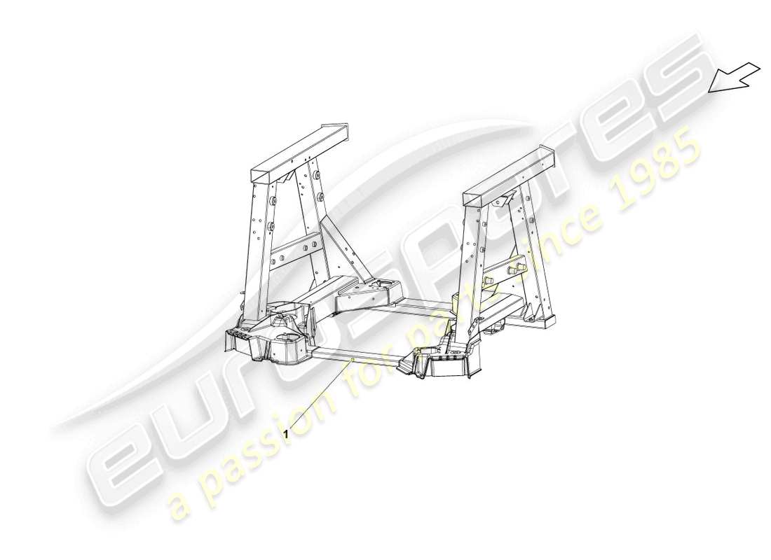 lamborghini lp550-2 spyder (2010) rahmen hinten teilediagramm