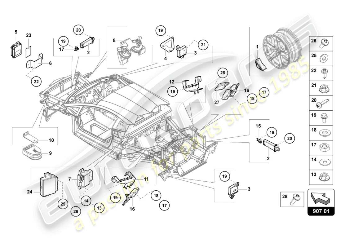 lamborghini sian roadster (2021) elektrik teilediagramm