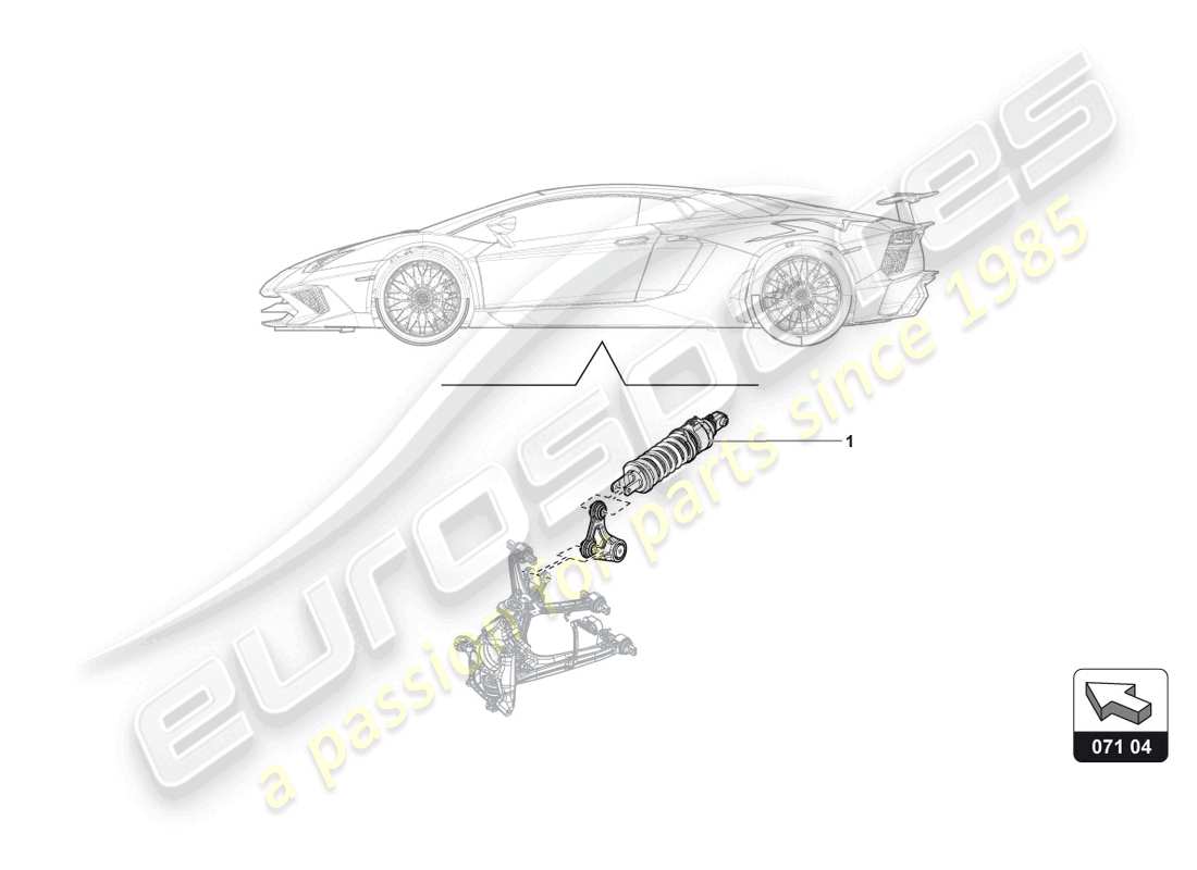 lamborghini aventador ultimae (accessories) hebevorrichtung ersatzteildiagramm
