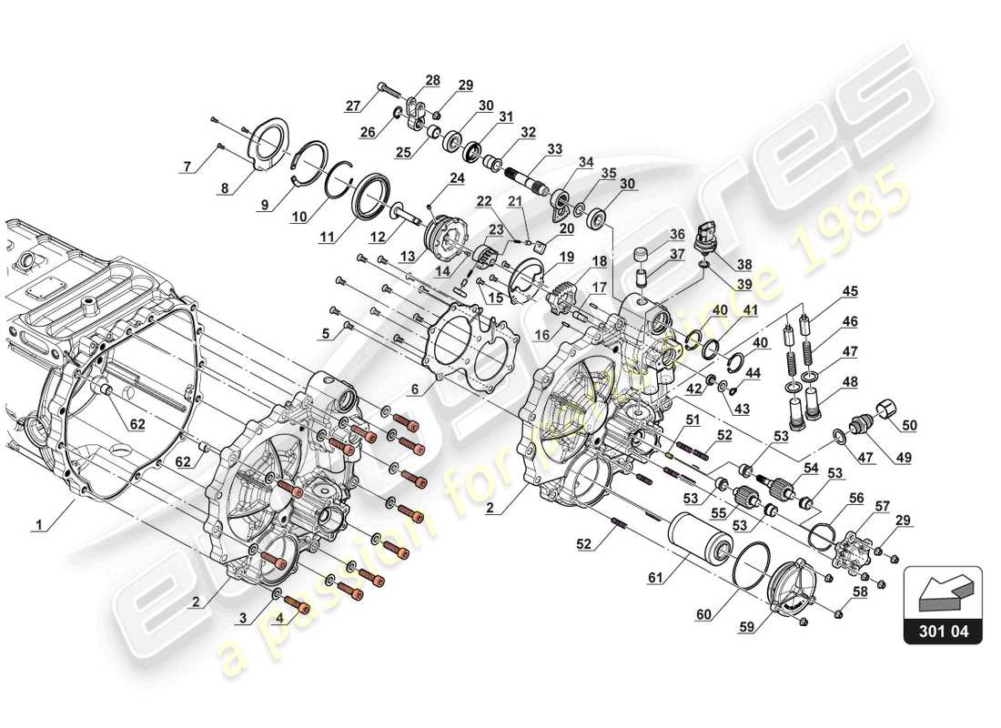 lamborghini gt3 evo (2018) endplatte teilediagramm
