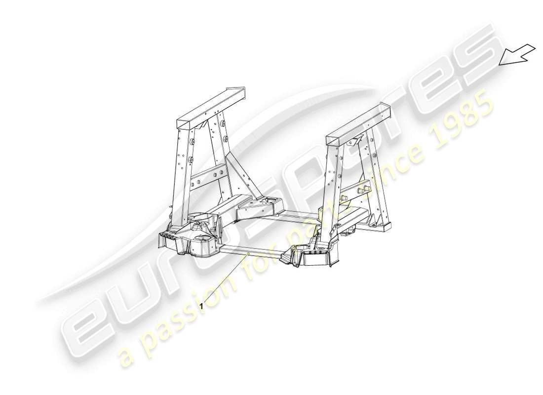 lamborghini superleggera (2008) rahmen hinten teilediagramm