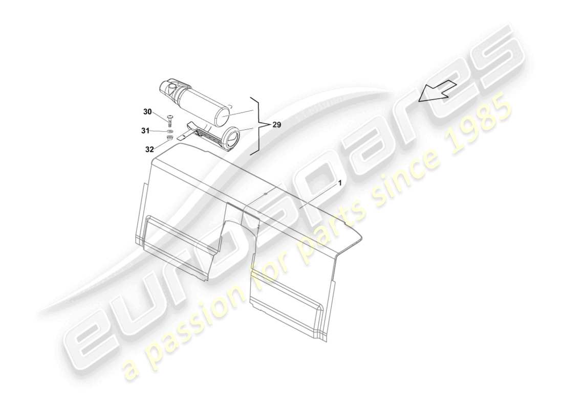 lamborghini lp570-4 sl (2013) feuerlöscher teilediagramm