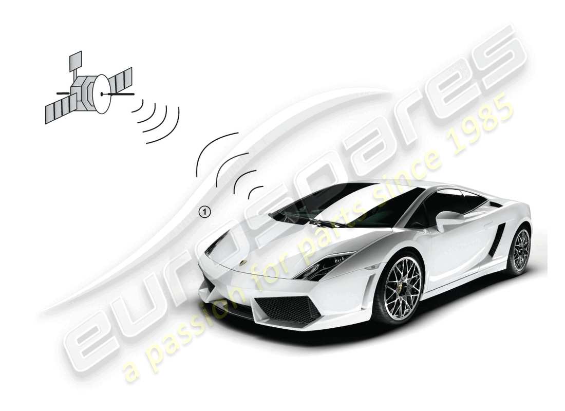 lamborghini lp560-4 coupe (accessories) fahrzeugpositionierungssystem - teilediagramm