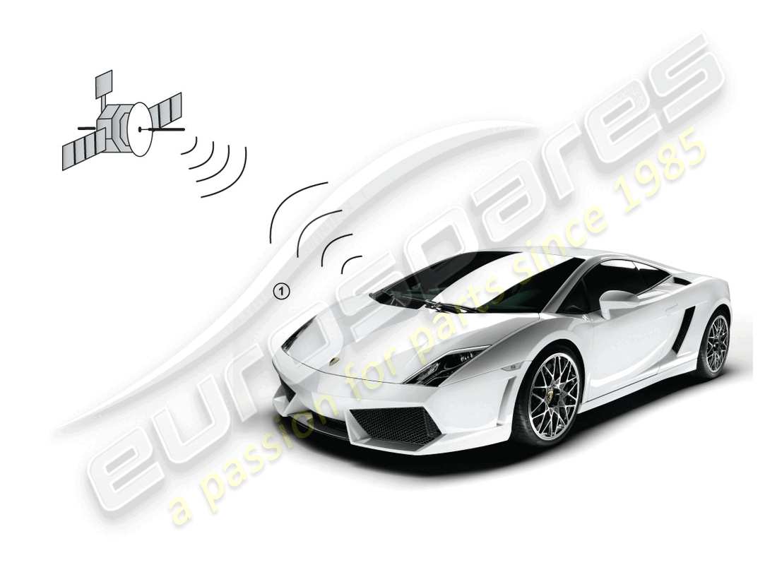 lamborghini lp570-4 spyder performante (accessories) fahrzeugpositionierungssystem - teilediagramm