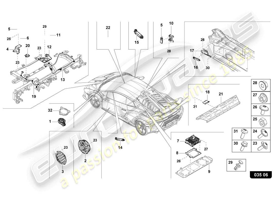 lamborghini 2021 (sto) aerial-teilediagramm