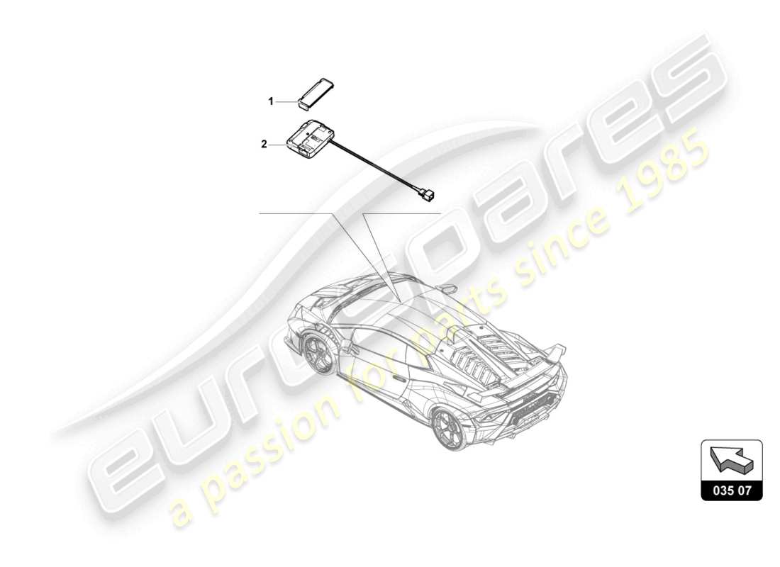 lamborghini sto (2021) für fahrzeuge mit telepass-kartensystem etc ersatzteildiagramm