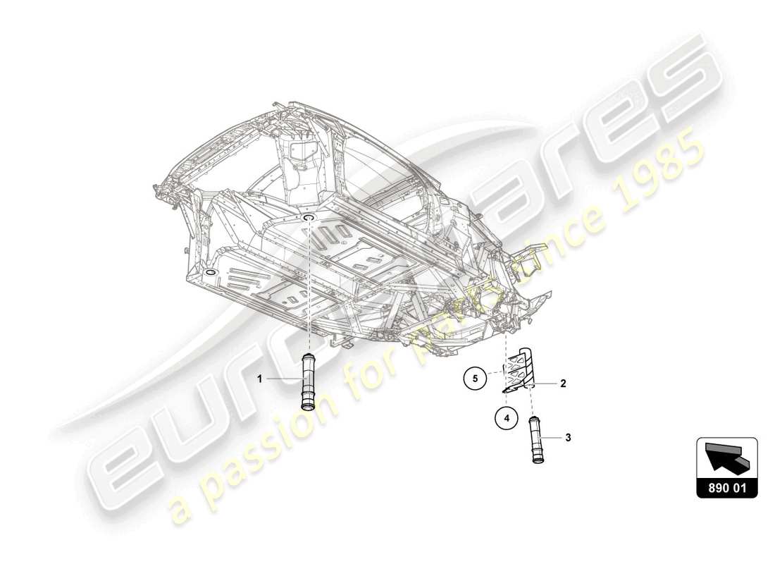 lamborghini super trofeo (2015) airjack-ersatzteildiagramm