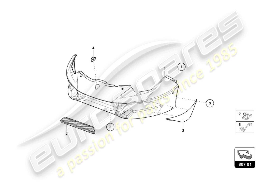 lamborghini super trofeo (2015) frontstoßstange teilediagramm