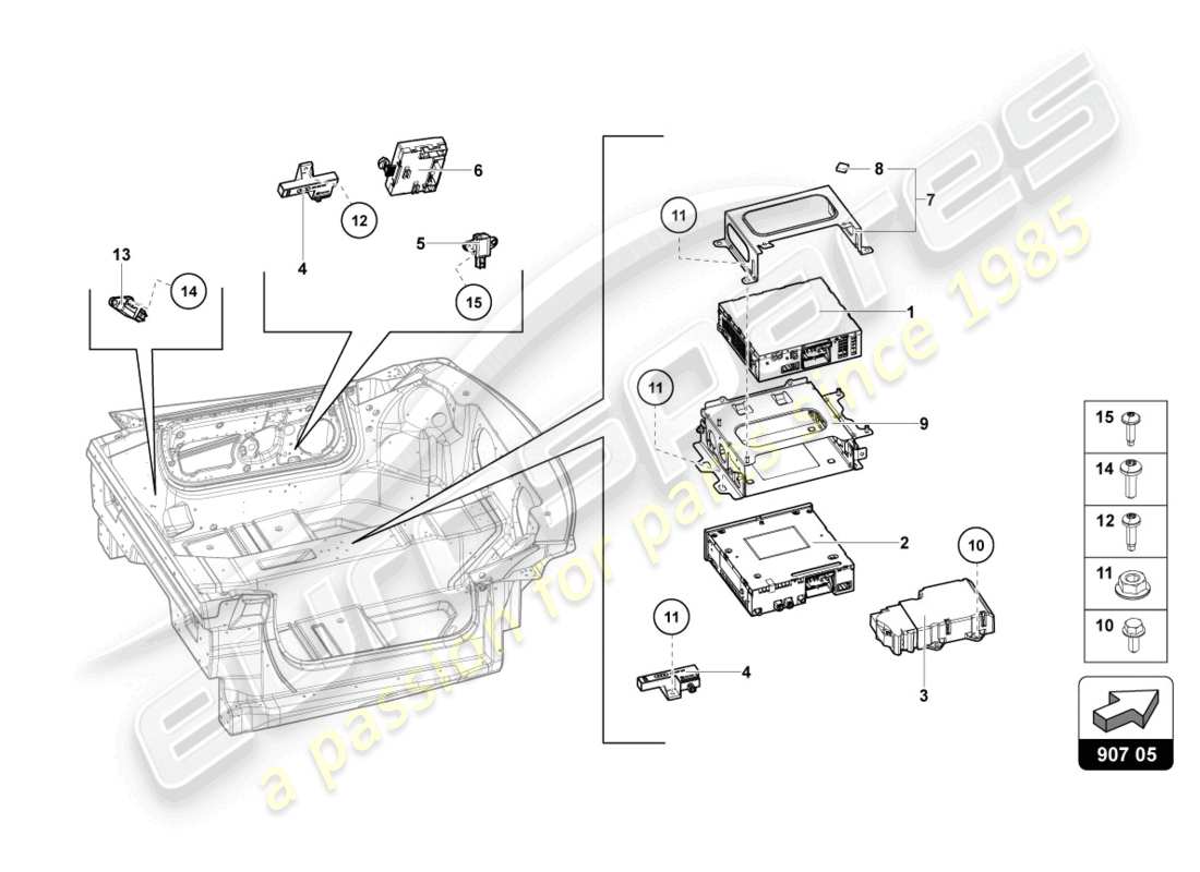 lamborghini 2022 (ultimae roadster) elektrik teilediagramm
