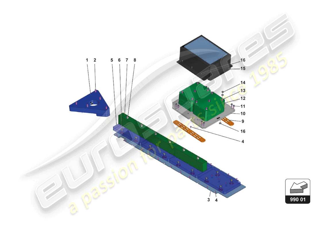 lamborghini gt3 (2017) ballast-ersatzteildiagramm