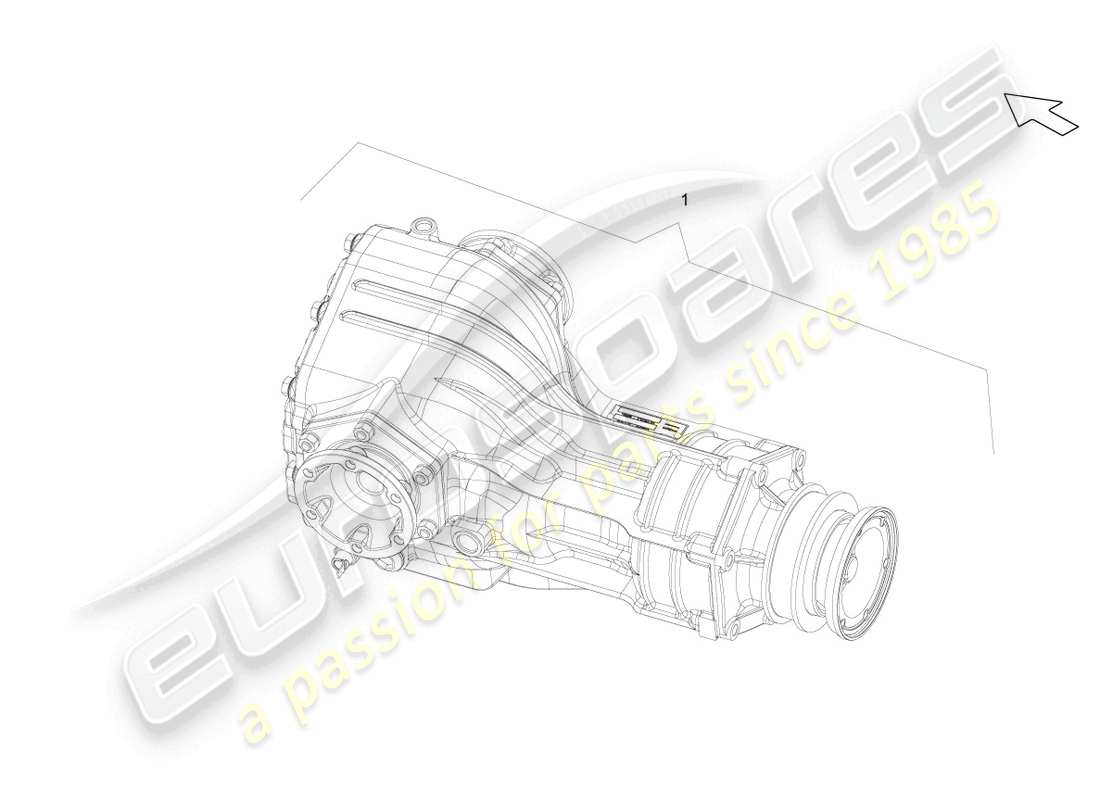 lamborghini gallardo spyder (2007) vorderachsdifferential teilediagramm