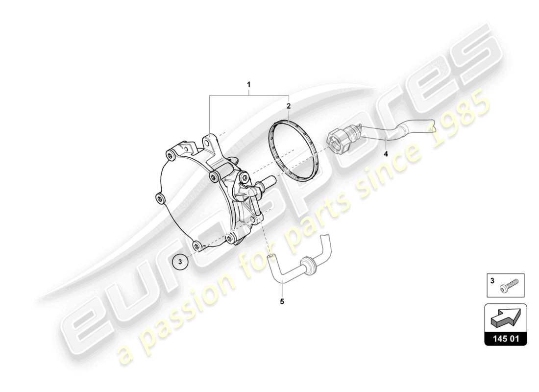 lamborghini urus (2020) vakuumpumpe teilediagramm