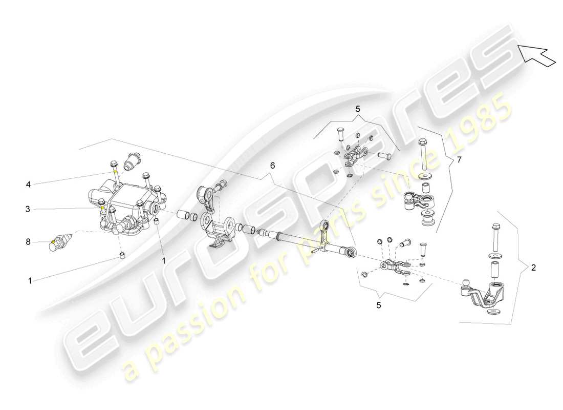 lamborghini superleggera (2008) schaltereinheit ersatzteildiagramm
