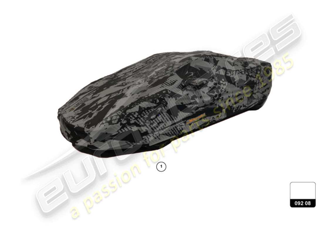 lamborghini huracan sterrato (accessories) car cover ersatzteildiagramm