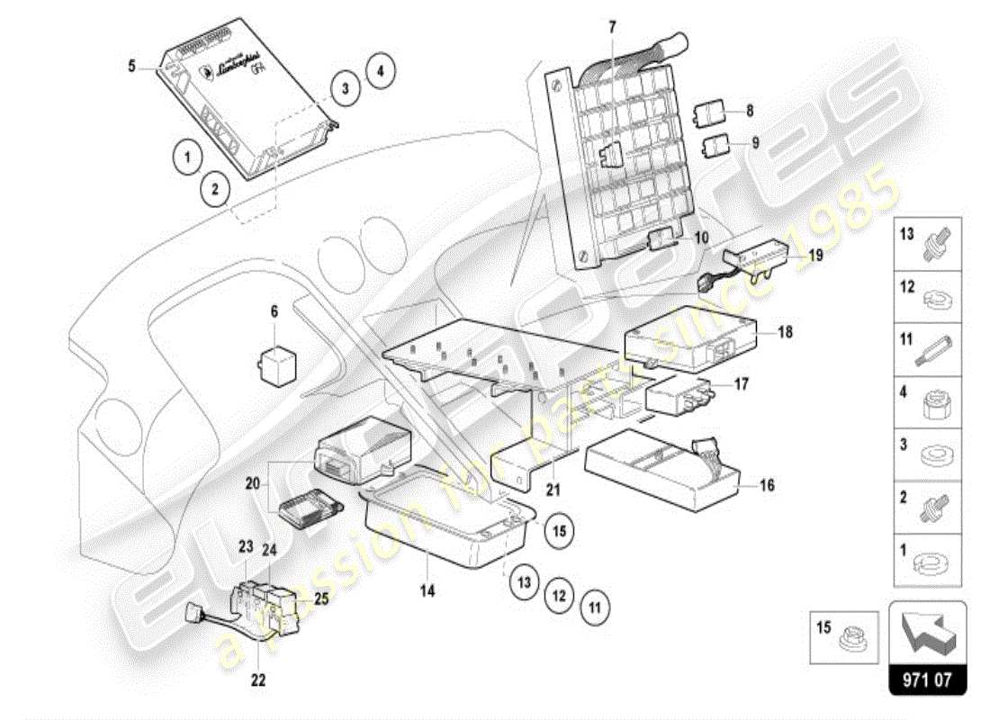 lamborghini diablo vt (1996) teilediagramm des elektrischen systems