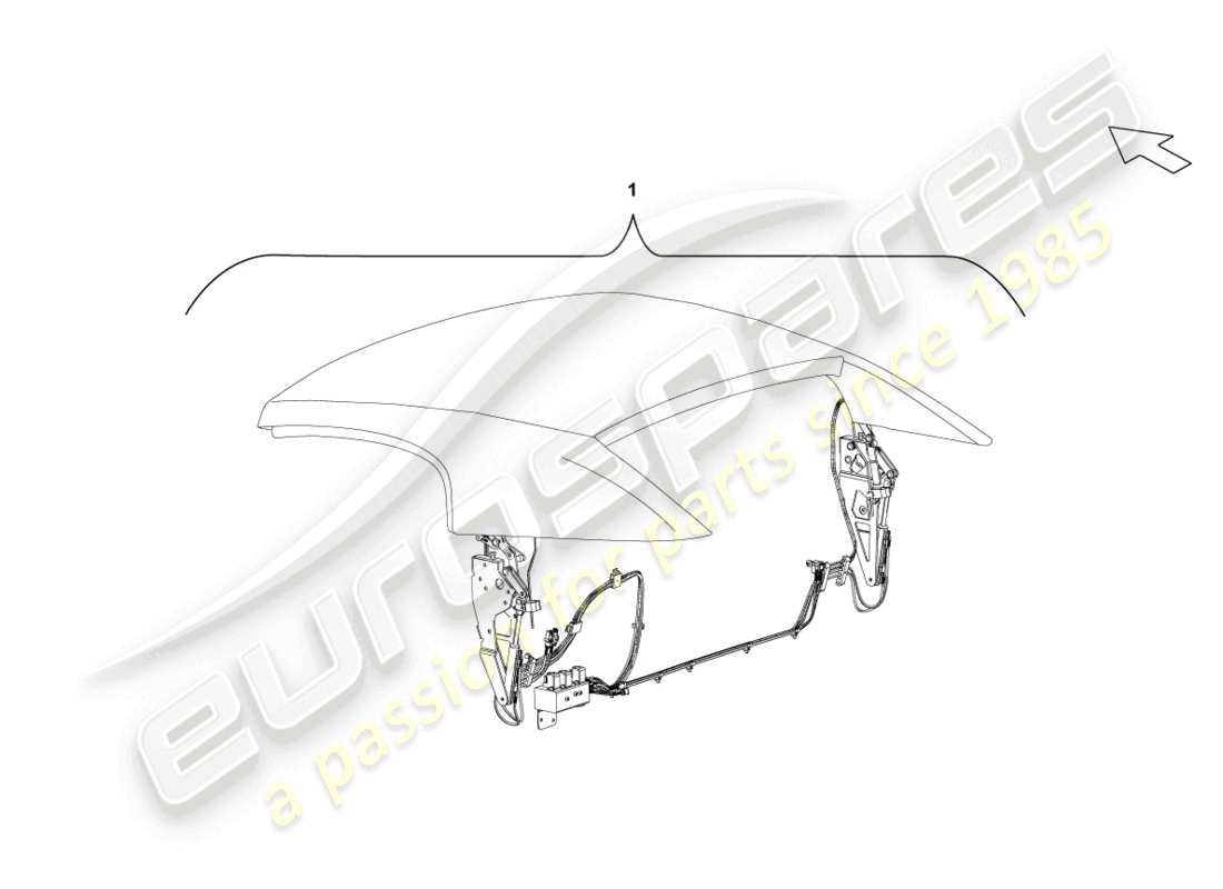 lamborghini lp560-4 spider (2012) cabrio-dach-ersatzteildiagramm