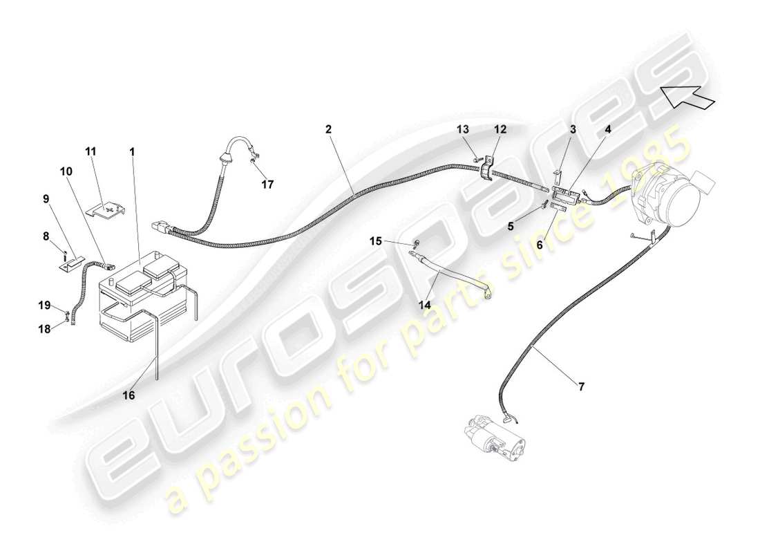 lamborghini blancpain sts (2013) batterie teilediagramm