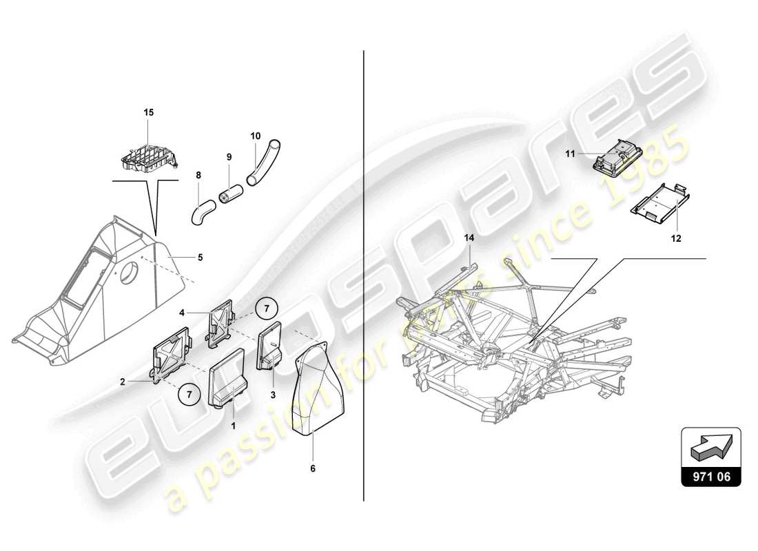 lamborghini 2022 (super trofeo evo 2) centraline abitacolo ersatzteildiagramm
