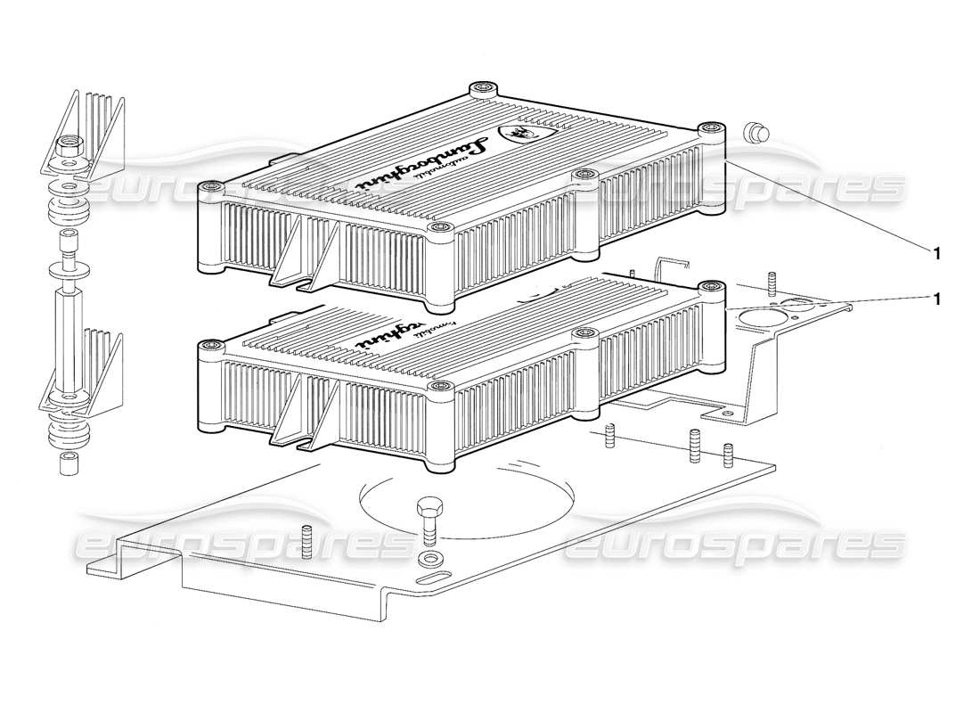 lamborghini diablo (1991) elektronische einspritzeinheiten (gültig für usa-version - september 1991) teilediagramm