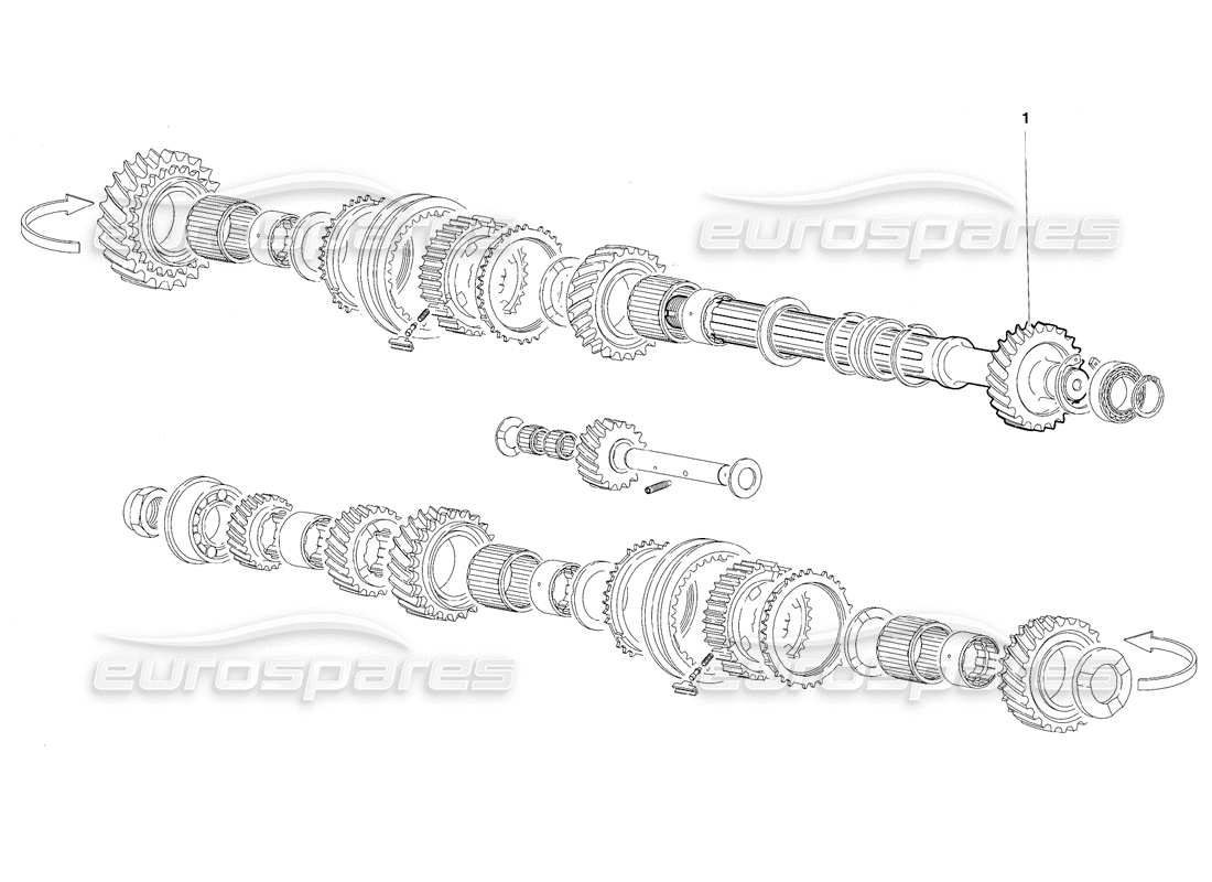 lamborghini diablo sv (1997) abtriebswellenräder (gültig für kanada – märz 1997) teilediagramm