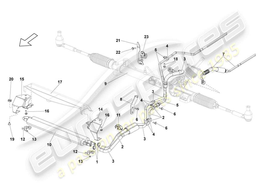 lamborghini blancpain sts (2013) ölkühler teilediagramm