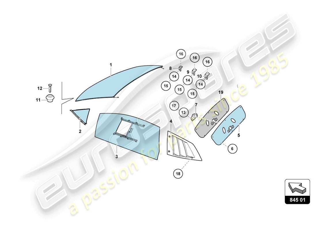 lamborghini super trofeo (2015) windows-teilediagramm