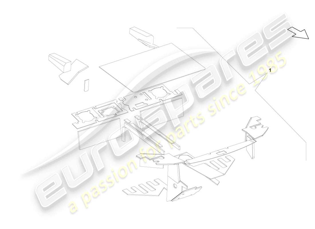lamborghini gallardo coupe (2007) 1 isolatorsatz ersatzteildiagramm