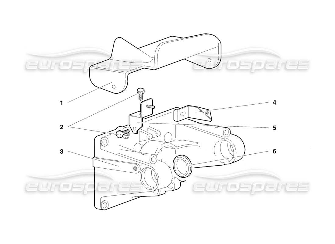lamborghini diablo sv (1997) pedalbefestigung (gültig für rh d. - märz 1997) teilediagramm