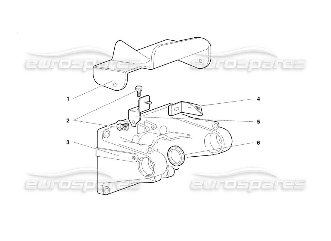 lamborghini diablo se30 (1995) pedalmontage (gültig für rh d. version – januar 1995) teilediagramm