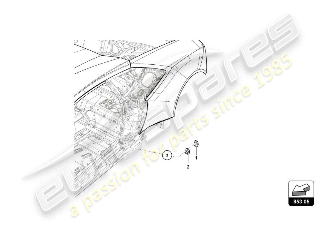 lamborghini 2018 (super trofeo evo) scontrino porta ersatzteildiagramm