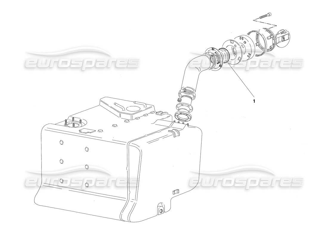 lamborghini diablo sv (1997) kraftstoffsystem (gültig für südafrika - rh d. - märz 1997) teilediagramm