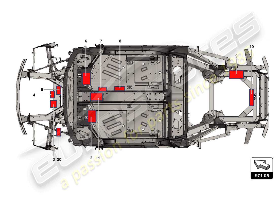 lamborghini 2022 (super trofeo evo 2) ecu's und stromkabel teilediagramm