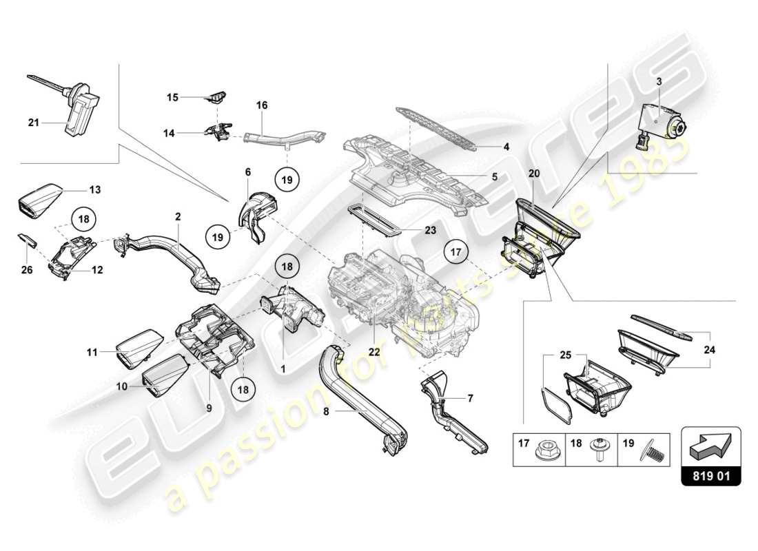 lamborghini 2023 (tecnica) entlüftungsteildiagramm