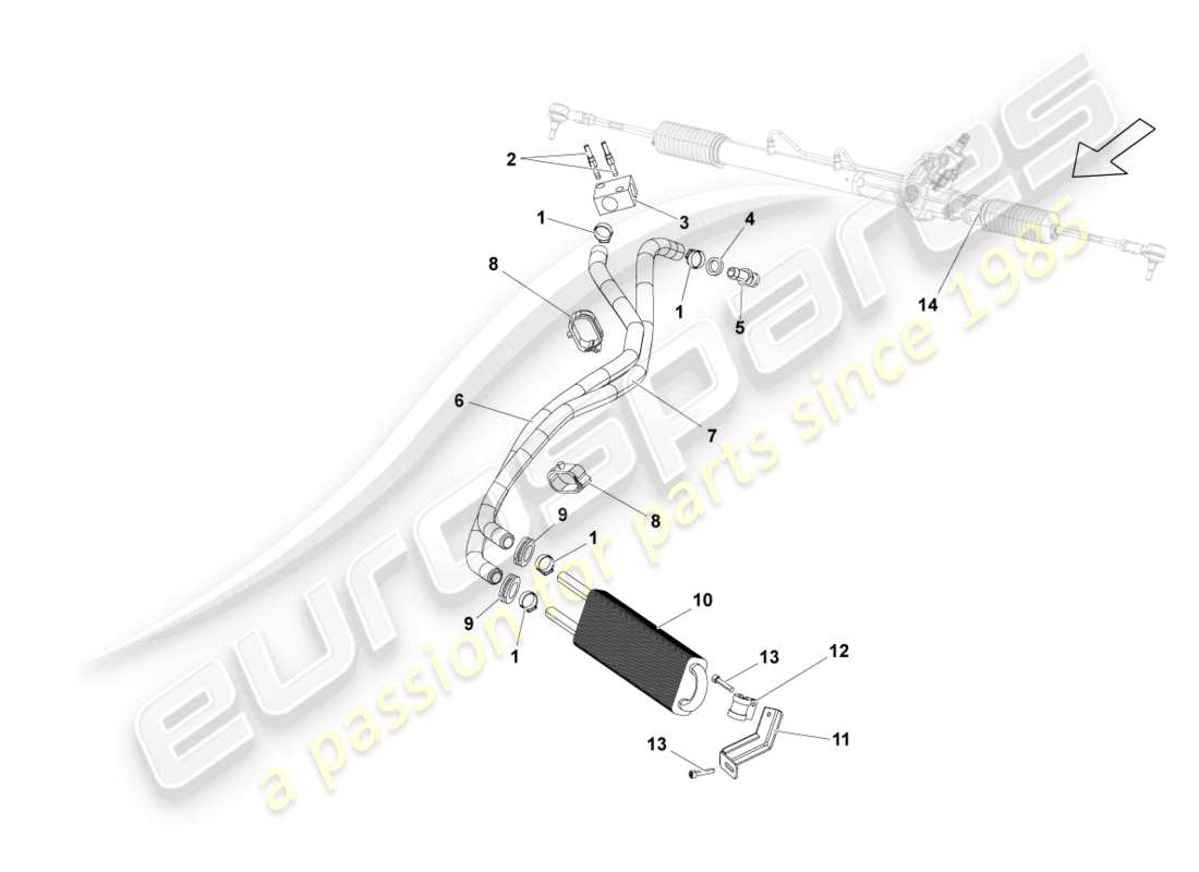 lamborghini gallardo coupe (2006) ölkühler lhd ersatzteildiagramm