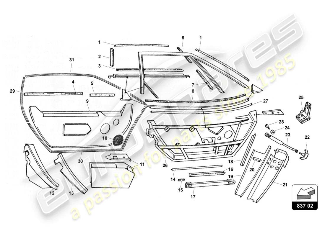 teilediagramm mit der teilenummer 007021167