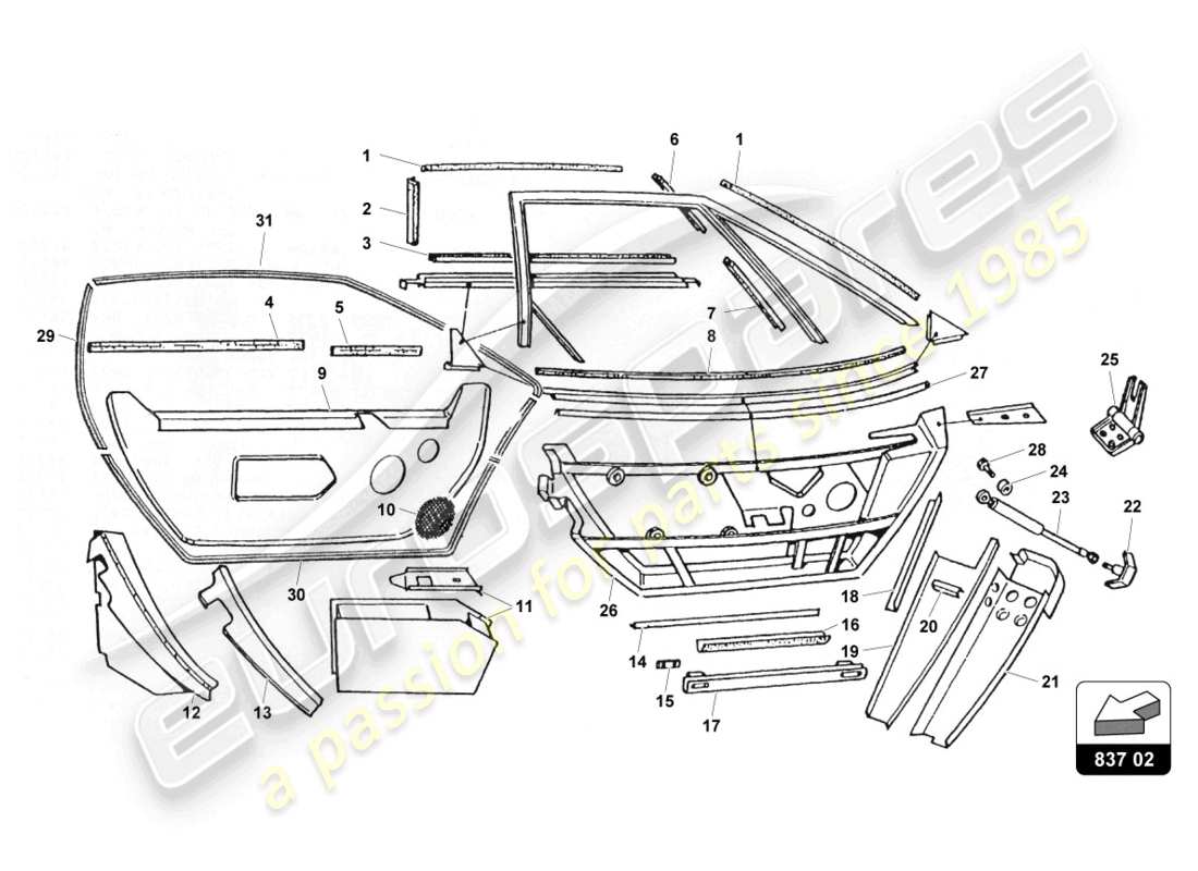 teilediagramm mit der teilenummer 007021110