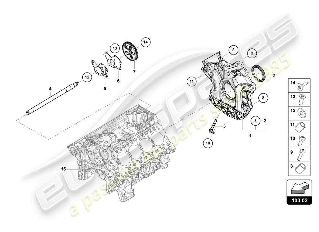 lamborghini urus (2021) ölwannen-ersatzteildiagramm